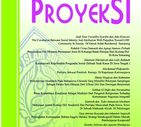 Jurnal Psikologi Proyeksi Vol 10 No 2 Oktober 2015