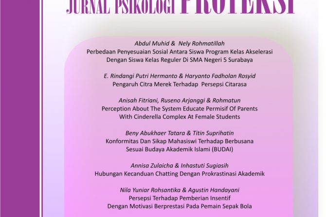 Judul Artikel Jurnal Psikologi Proyeksi Volume 5 Nomor 2 Oktober 2010