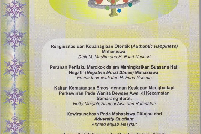 Jurnal Psikologi Proyeksi Vol 2 No 2 2007